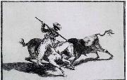  The Morisco Gazul is the First to Fight Bulls with a Lance Francisco de goya y Lucientes